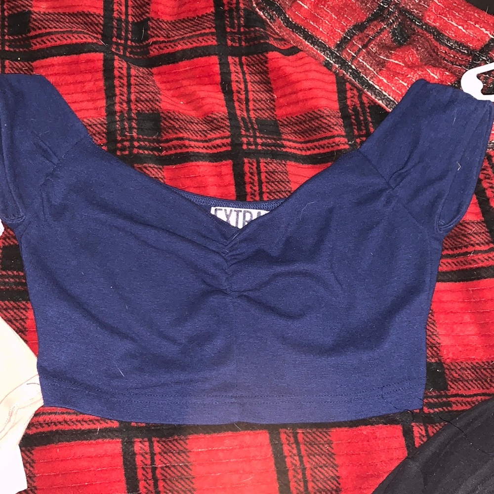 Off the shoulder crop top